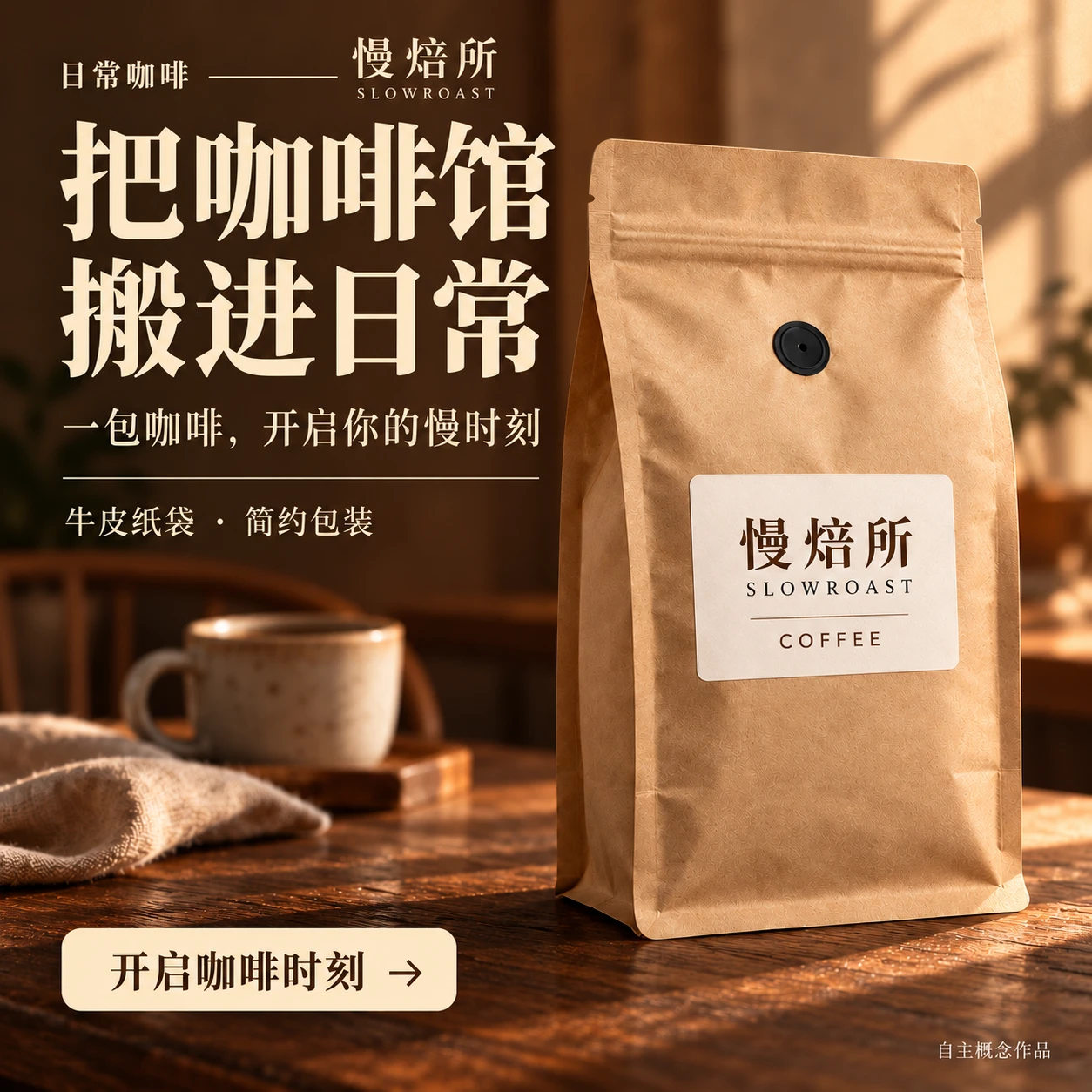 慢焙所 咖啡包装 成品