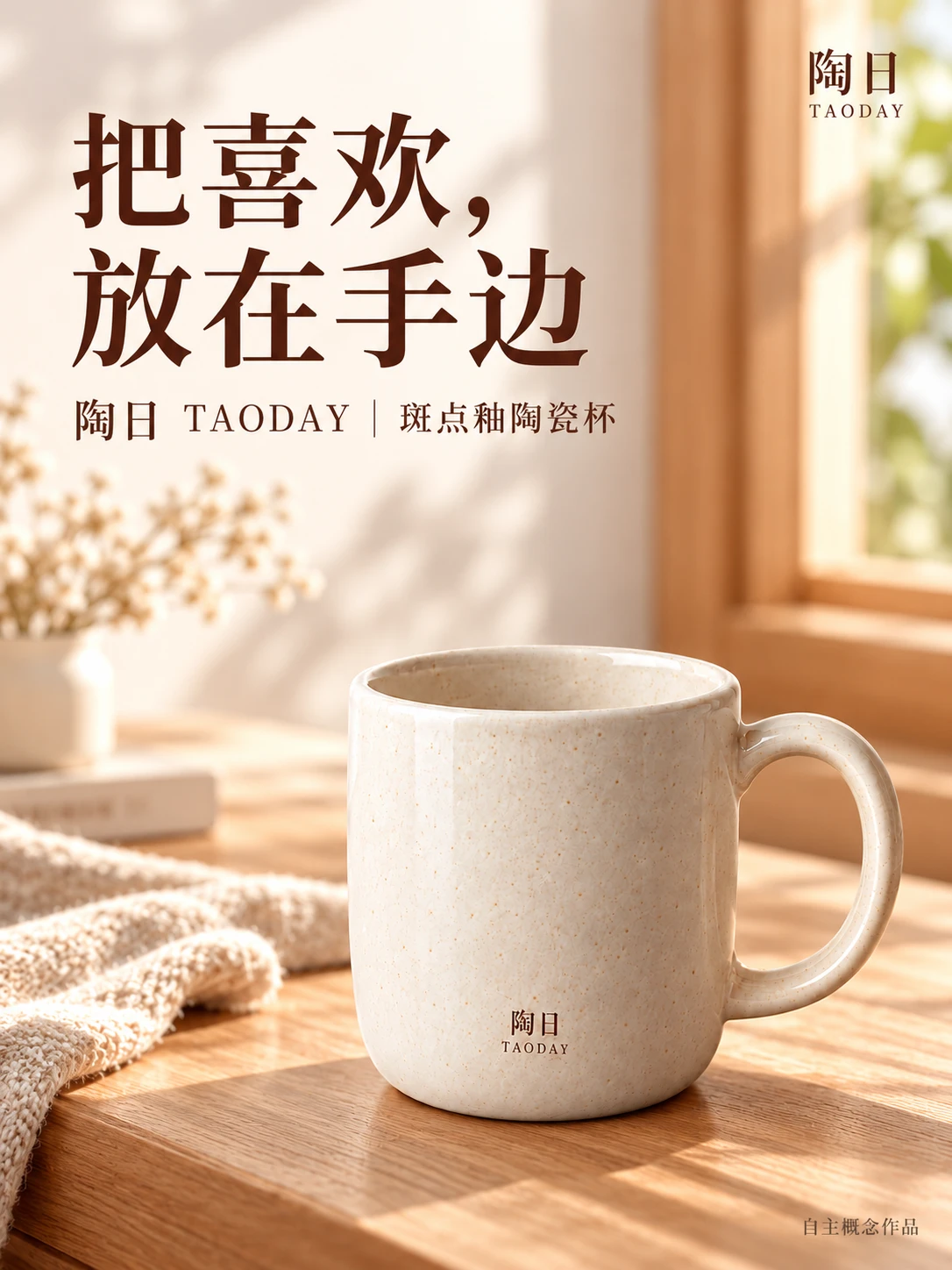 陶日陶瓷杯竖版品牌作品