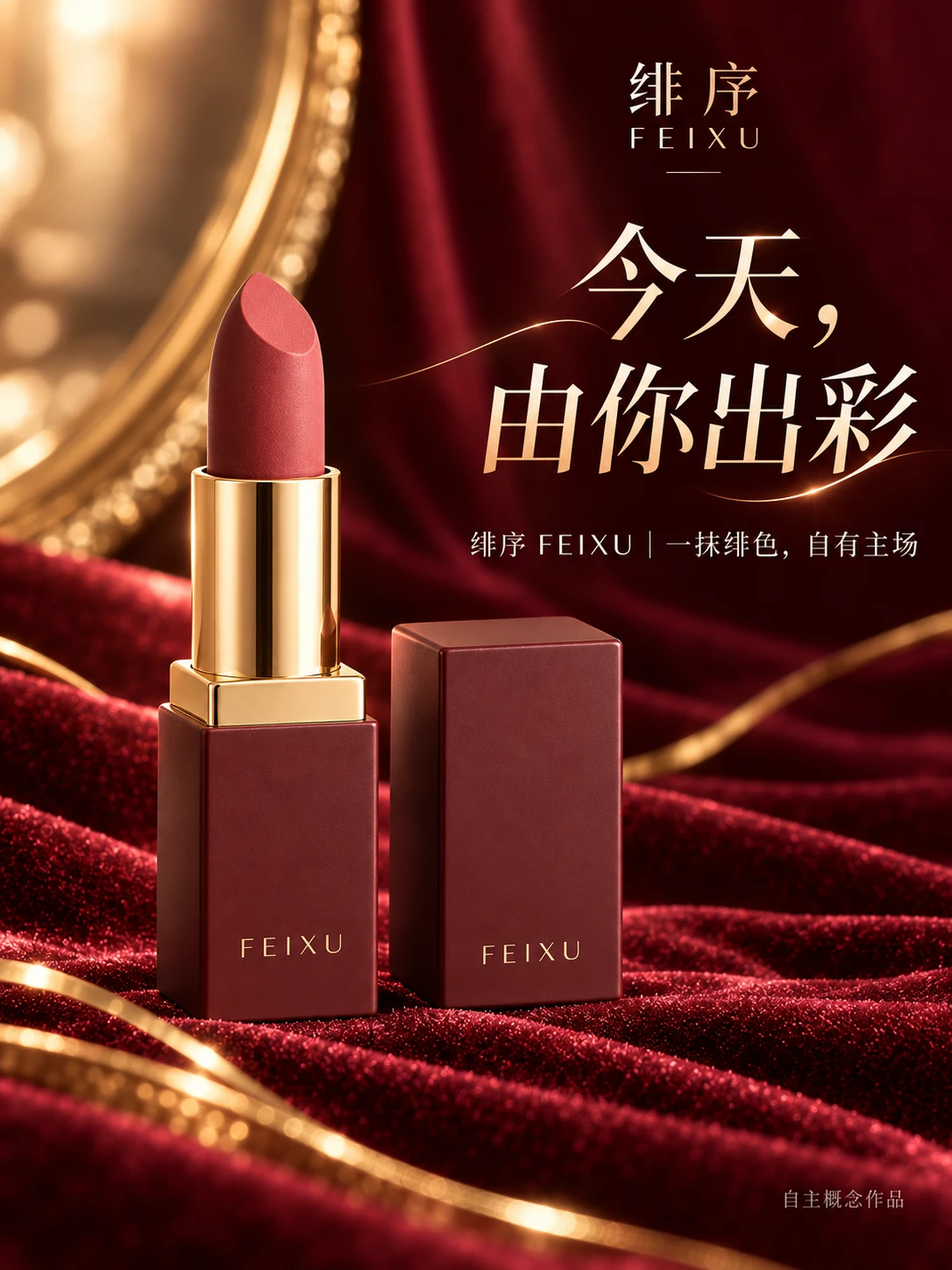 绒雾口红 05 / 竖版延展