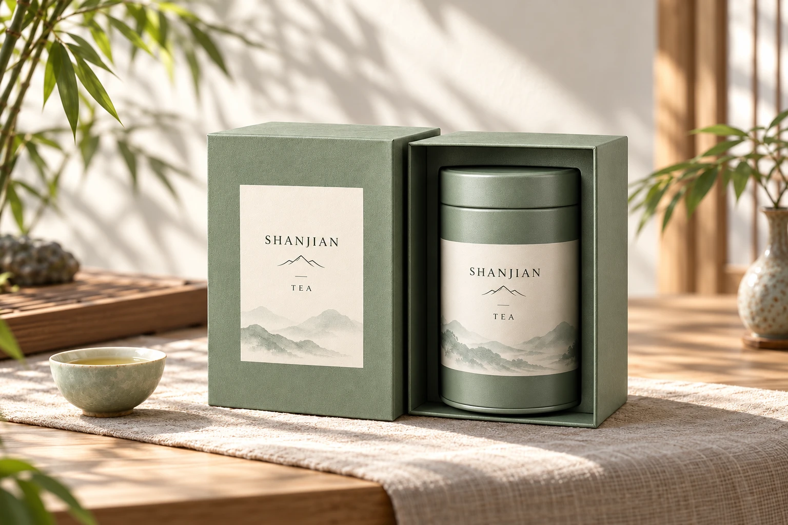 茶罐礼盒 场景设计
