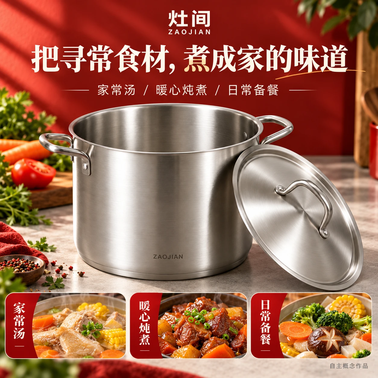 不锈钢汤锅 04 / 信息图